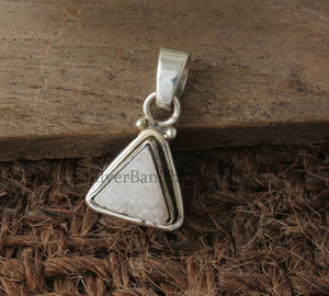 Pendentif vintage en druse blanche naturelle étincelante, collier en argent sterling 925 avec breloque en agate, pour femme, anniversaire, mariage - Product Image 6