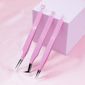 Pinzas para Extensión de Pestañas 2026, Pinzas Rectas y Curvas para Maquillaje Profesional, Las Mejores Pinzas - Product Image 1