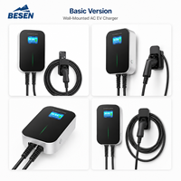 Chargeur EV BESEN Home 32A 7KW Niveau 2, station de recharge murale EVSE