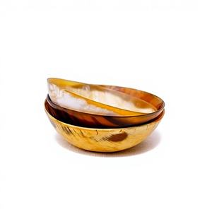 Cuencos para Ensalada de Cuerno Pulido de Diseño Vintage Ecológico de Alta Calidad para Hoteles y Restaurantes - Product Image 6