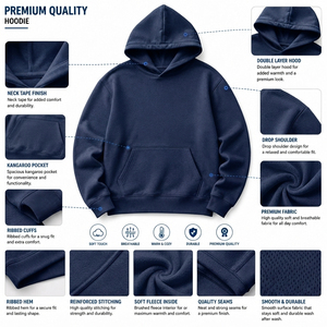 Hoodie court pour femme 100% polyester, coupe oversize, anti-plis, décontracté, style streetwear - Product Image 6