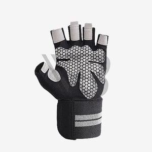 Custom Fitness Workout Men Women Custom Logo Non <b>Slip</b> Training Exercise Sports <b>Half</b> Finger Gym Gloves Wholesale Rate Oem - Product Image 4