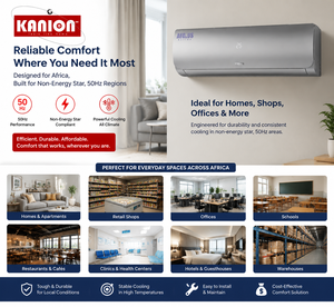 Condizionatore d'Aria Kanion <span class=keywords><strong>Frica</strong></span> Standard Climat Cooling Only a Frequenza Fissa con Pannello Colorato 12000 BTU Eco-Friendly - Product Image 6