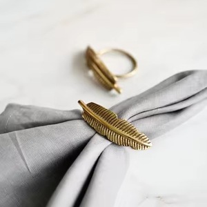 Juego de Anillos para Servilletas de Metal de Primera Calidad, Elegante Porta Servilletas para Restaurante, Banquete de Boda, Cena y Uso Doméstico - Product Image 1