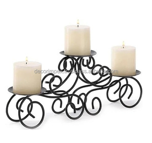 Vela Hoder para decoración de árbol de fiesta de boda decoración del hogar portavelas de hierro decorativo hecho a mano con acabado antiguo - Product Image 3