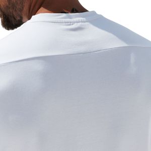 Mens Taped Jersey <b>Tee</b> <b>White</b> Cotton Crew Neck Short Sleeve Graphic Printed T Shirt Casual Breathable Summer Streetwear Fashion - Product Image 5