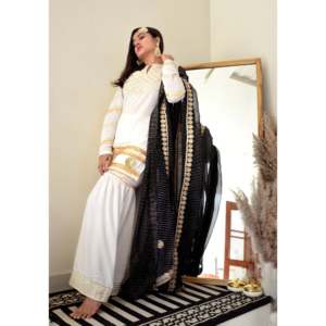 Conjunto de Traje de Gasa Blanco Sunshine - Talla XS - Product Image 1