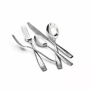 Juego de cuchillo y cuchara ecológicos con acabado brillante moderno para decoración de mesa de fiesta, estilo acero espejado - Product Image 4