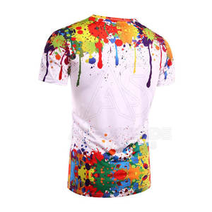 T-shirt de sublimation respirant pour homme, en polyester/coton, séchage rapide, écologique, nouvelle collection, fabriqué en usine - Product Image 3