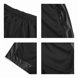Shorts de sport d'été pour hommes, haute qualité, vente en gros, logo personnalisé imprimé, shorts de basketball en toile, 100% coton uni, séchage rapide - Product Image 5