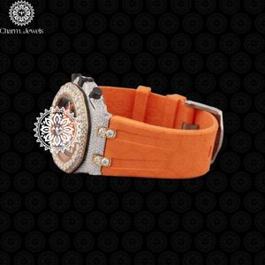 Charm_Jewels Luxury Women's Oval Dial Analog Quartz Movement Orange Leather Band Sapphire Crystal Buckle Clasp - Product Image 3