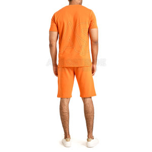 Conjunto de Camiseta y Pantalones Cortos Casuales para Hombre, Estilo Urbano, Logotipo y Diseño Personalizados, Ecológico, de Secado Rápido - Product Image 2