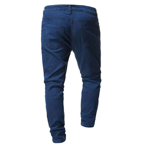 Pantalon en jean imprimé coupe slim style européen pour homme, déchiré, skinny, grandes poches – Vente en gros personnalisée à prix usine de Chine - Product Image 3