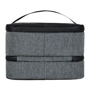 Neoprene Zipper Closure Handle Lunch Box Keep Cold Food Storage Sen Rong Insulated Cooler Bag Gray Cooler Bags - Product Image 2