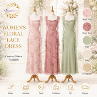 Robe de soirée pour femme, sans manches, en maille, à volants, maxi, formelle