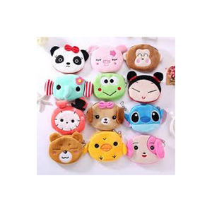 <b>Cute</b> Plush Cartoon Animal Keychain 3D Shape Soft Toy Coin Holder Pendant Multicolor - Product Image 3