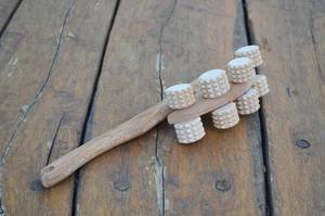 เครื่องมือนวดไม้ธรรมชาติไม้ Guasha แบบพกพาเครื่องมือขูดไม้อุปกรณ์สปาที่บ้านสำหรับนวดตัวกดจุด - Product Image 4