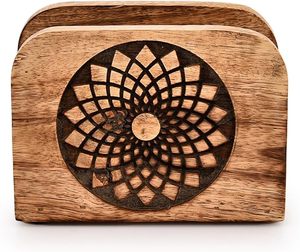 Napkin Holder Mango Wood Napkin Holders For Kitchen Upright for Kitchen <b>Dining</b> Room <b>Table</b> Decor Indoor & Outdoor Use home decor - Product Image 2
