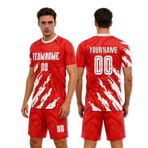 Customization High Quality Jersey Soccer Heat-Transfer Printing Team Numbers Team Name Front 220g Short Summer Quick-Dry - Product Image 5