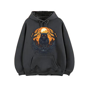 Sudadera con Capucha de Diseño de Alta Calidad, 350 g/m², Hombros Caídos, Fabricantes de Sudaderas Lisas 100% Algodón, Felpa Francesa, Talla Grande, Impresión DTG - Product Image 4