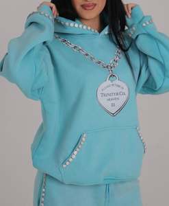 Chándal Unisex de Algodón Grueso Premium con Pedrería, Gran Venta 2026 |   Conjunto Deportivo Personalizado con Diseño Gráfico para Marcas de Boutique - Product Image 1