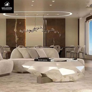 Boca Luxury Wave Polished Brass Center <strong>Table</strong> Living Room Center Coffee <strong>Table</strong> Black Glass <strong>Top</strong> Coffee <strong>Table</strong> Villa <strong>Decoration</strong> - Product Image 1