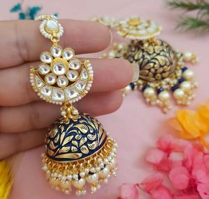 Pendientes de Lujo de Primera Calidad en Latón Chapado en Oro con Moissanita, Diseño de Gota, para Mujer, Estilo Nocturno, para Fiestas, Colección de Moda - Product Image 4