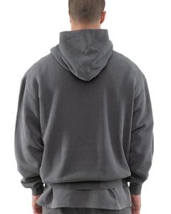 Sweat à capuche streetwear brodé en coton épais pour hommes, prix d'usine, faible MOQ, vente en gros - Product Image 2