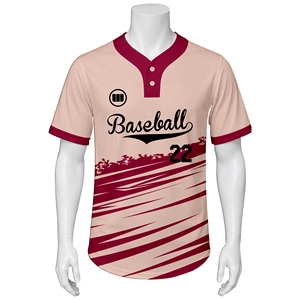 Maillots de baseball personnalisés Wida Sports, 100% polyester, impression par sublimation, extensibles dans quatre sens, respirants, col en V - Product Image 2