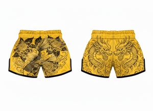 Shorts de Muay Thai pour hommes, style tendance 2026, dernier modèle, design brodé personnalisé, satin, pour entraînement de boxe et arts martiaux - Product Image 5
