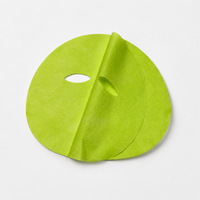 Masque facial en tissu non tissé Y343 OEM personnalisé en algues vertes et fibres végétales, avec des propriétés hydratantes et apaisantes