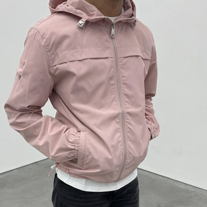 Men's Lightweight Waterproof Windbreaker Hooded <b>Jacket</b> with Zipper Casual Autumn Plaid <b>Pattern</b> Customizable for Fishing & Hiking - Product Image 4