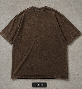 T-shirt graphique vintage surdimensionné personnalisé pour homme, 100% coton, délavé à l'acide, style streetwear, impression DTG, respectueux de l'environnement - Product Image 3