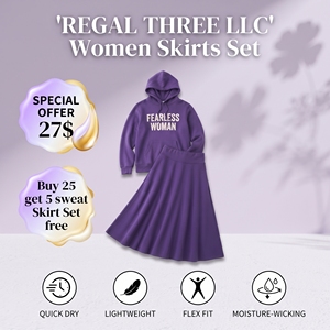 Women's <b>Skirt</b> Set A-Line Hoodie <b>Skirts</b> Woman Print Elastic Hveay Weight Cotton Long <b>Skirts</b> Casual Fleece Hoody Printed <b>Skirts</b> - Product Image 1