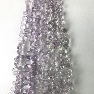 พลอยอเมทิสต์สีชมพูธรรมชาติ เกรด AAA แท้ 100% รับรองโดย IGI รูปทรงหยดน้ำ เจียระไน ขนาด 4x6.5 มม.-6x11.5 มม. สำหรับทำเครื่องประดับ Vivaaz Gems - Product Image 5