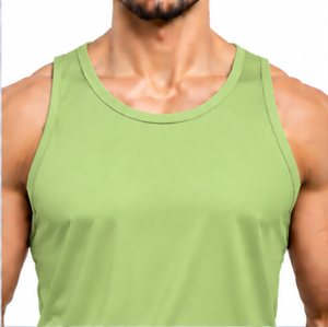 Low Price High Quality Mens Tank <b>Top</b> Summer Casual Breathable Cotton Sleeveless <b>Vest</b> <b>Oversized</b> Fitness Gym Sportswear Custom - Product Image 5