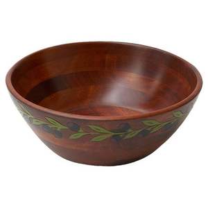 Tazón de Madera de Acacia para Servir y Almacenar Ensaladas de Frutas, Estilo Moderno, Decorativo, Redondeado y Duradero - Product Image 4