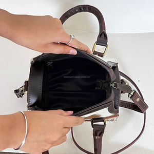 Limited Edition 2026 Tooled Cowhide Leather <b>Mini</b> <b>Bag</b> for Women Crossbody & Shoulder Small Speedy Travel Overnight Duffle <b>Bags</b> - Product Image 6