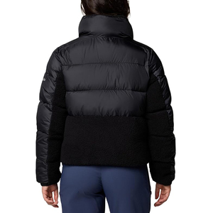 Veste d'hiver matelassée pour femme, couleur unie, style streetwear décontracté, coupe-vent. - Product Image 2
