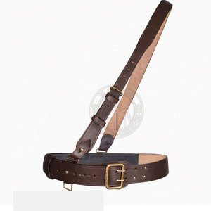 Cinturón Sam Browne Hecho a Medida con Correa Ajustable de Cuero Vacuno y Hebilla Segura, Estilo Casual para Ropa Clásica - Product Image 4