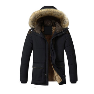 Parka d'hiver coupe-vent pour homme 2025, couleur unie, fermeture éclair, réversible et grande taille, veste décontractée élégante - Product Image 6