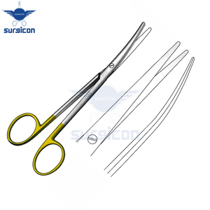 Tijeras Quirúrgicas de Carburo de Tungsteno TC Gold, Curvas y Delgadas, de 16 cm (6-1/4 Pulgadas), Marca Lexer Fino, de Acero Inoxidable - Product Image 5