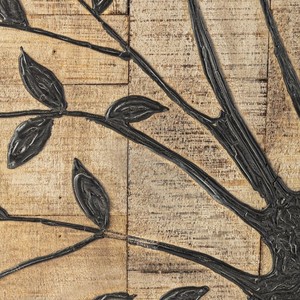 Panel de Arte Mural Rústico de Madera de Mango Hecho a Mano - Diseño Geométrico de Rejilla - Venta al por Mayor - Product Image 2