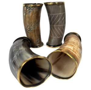 แก้วมักสไตล์ยุโรป350มล. สำหรับร้านอาหารแก้วลายเขาแก้วช็อตแก้วไวกิ้งธรรมชาติขนาดกำหนดได้เอง - Product Image 3