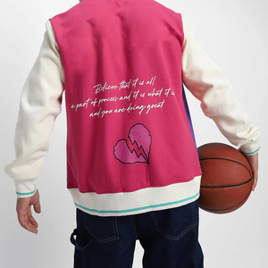 Wholesale Custom Logo Embroidery Baseball <b>Jacket</b> Sports Loose BOXY VARSITY <b>Jacket</b> for <b>man</b> - Product Image 6
