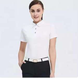 Star Figure Enterprises OEM ODM Camiseta de Golf para Mujer, Poliéster/Algodón, Manga Corta, Logotipo Bordado en la Parte Delantera, Estilo Casual - Product Image 3