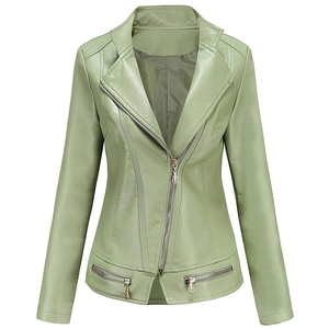 Fashionable Stylish Women Leather Jacket Best Manufacturing Soft durable Stylish Casual Leather Plus Size Women Leather Jacket - Product Image 4