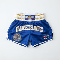 Shorts de Muay Thai et de Kickboxing MMA personnalisés les mieux notés, unisexes, pour adultes, solides, écologiques, avec logo sur le devant, respirants, à séchage rapide, élastiques