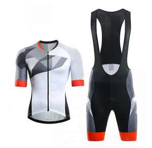 Ensemble maillot et short de cyclisme pour homme, respirant, manches courtes, kit vélo en Spandex et Polyester, impression par sublimation, tenue de cyclisme pour adulte - Product Image 1