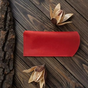 Sleek Classic Luxury Genuine Leather <b>Glasses</b> Holder Lightweight Water Resistant Travel Eyewear Sleeve Multi-Functional LGC-0126 - Product Image 6